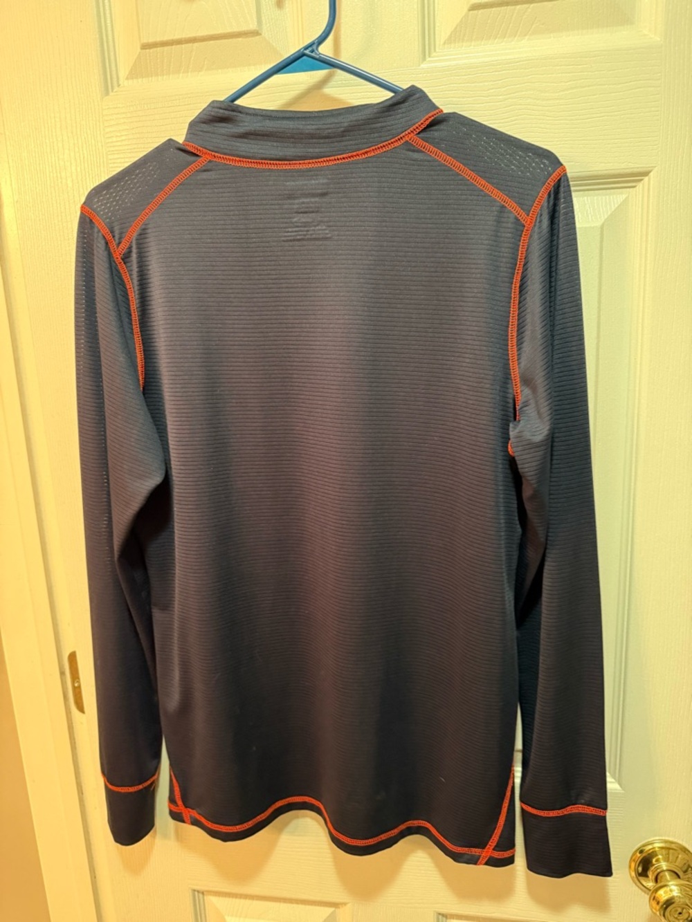 Womens Chicago Bears Navy & Orange lightweight cool tx3 Half-Zip Pullover large - Picture 3 of 3